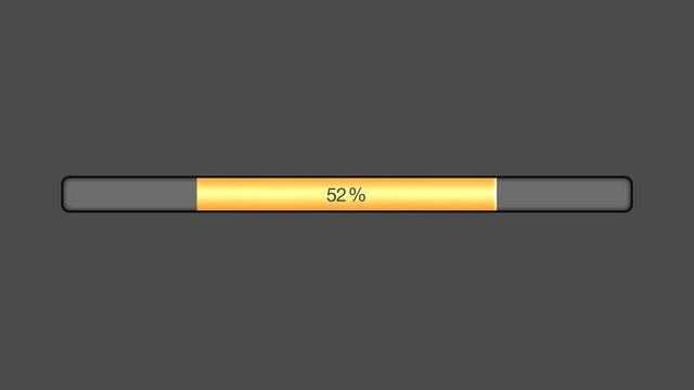 Orange Progress Bar Animated