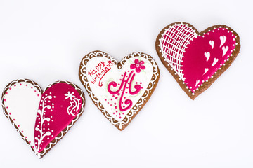 Holiday gift -imbirnye gingerbread with icing