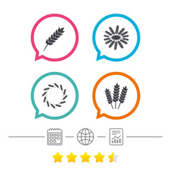 Agricultural icons. Gluten free symbols.