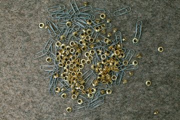 Staples and eyelets