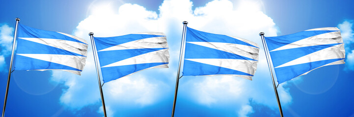 Sogn og fjordane flag, 3D rendering