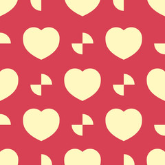 Seamless pattern with heart. vector background. Holiday texture. pattern for Happy Valentine's Day 