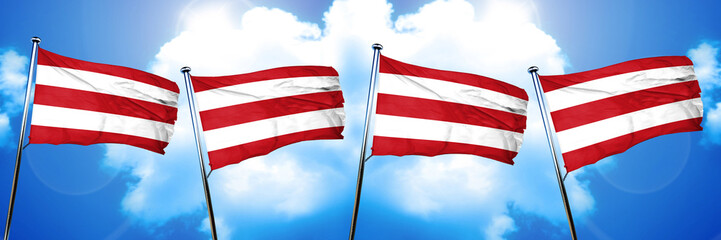 Oostergo flag, 3D rendering