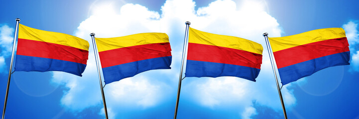 Noord holland flag, 3D rendering