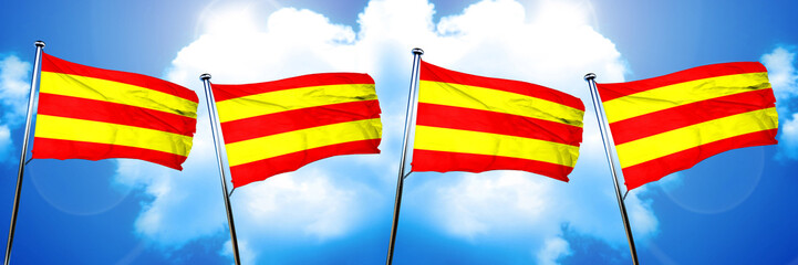 Aust agder flag, 3D rendering