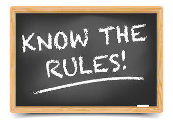 Obraz premium Know the Rules