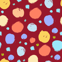 Seamless colorful pattern with abstract circles