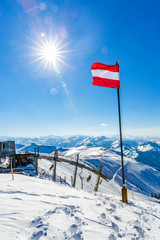 Winter landscape in Alps