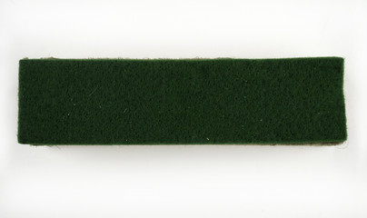 Chalk duster on a white background