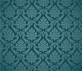 Damask background green