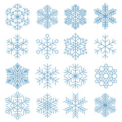 Snowflake icon collection