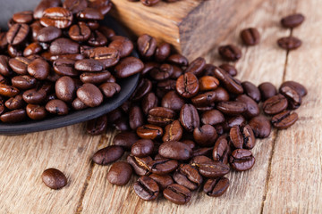 Coffee on grunge