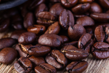 Coffee on grunge