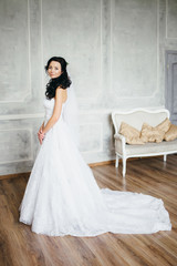 Fototapeta premium Portrait of the bride in the Studio.