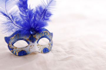 Carnival mask with feathers