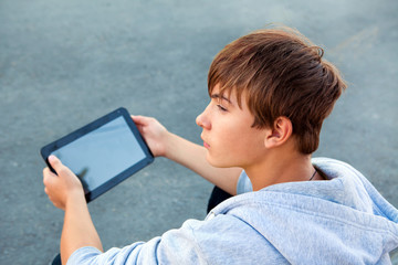 Teenager with Tablet