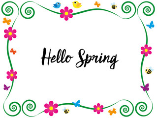 Hello Spring with frame