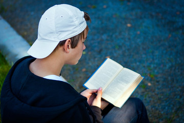 Teenager with a Book