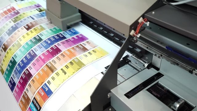 CMYK plotter printing in typography