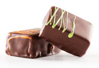 Fine chocolate candies praline