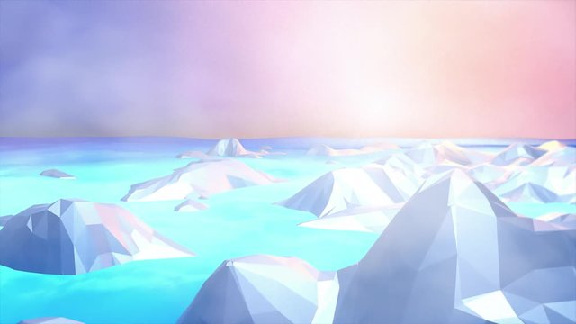 3d Arctic Ocean animation