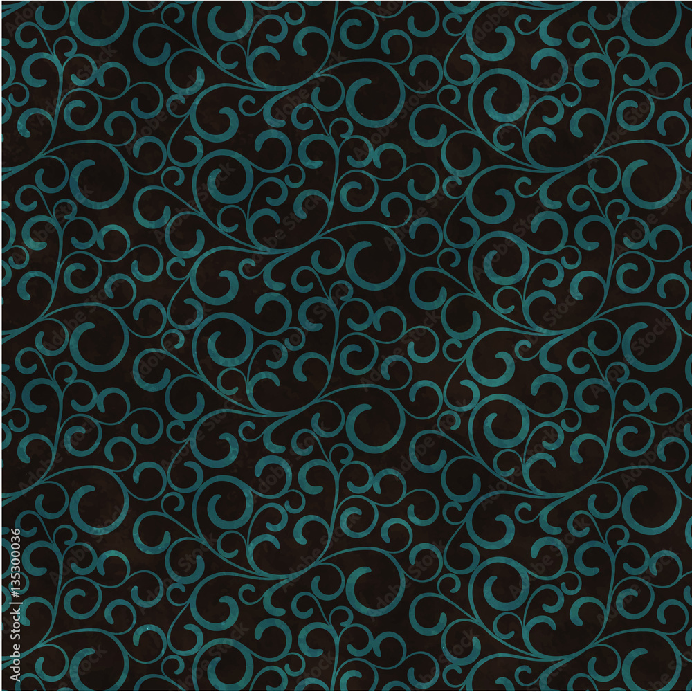 Poster repeating abstract background with curl