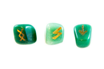Runes isolated on the white background.