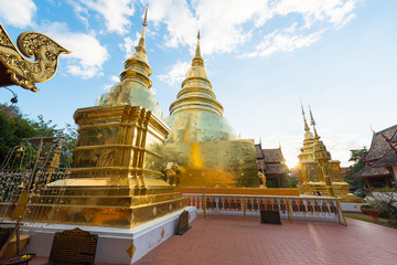 Fototapeta premium Wat Phra Sing Temple Chiang Mai, Thailand.