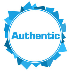 Authentic Random Shapes Circular Blue 