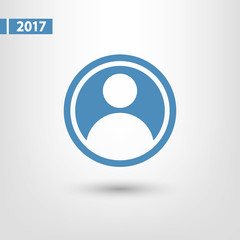 user icon, vector illustration. Flat design style