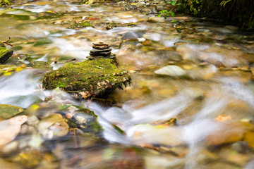 Rocky river Trevillet in North Cornwall
