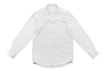 Men's white shirt with clipping path