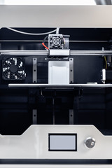 White 3D printing piece