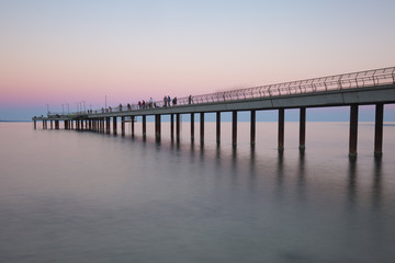 Fototapeta na wymiar Lorne Pier at Sunset