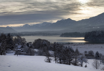Winter am Faaker See, Kaernten
