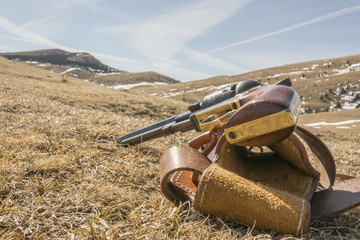 Arma de fuego en la colina