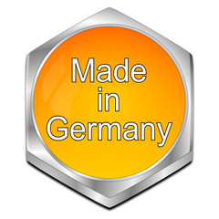 Made in Germany button - 3D illustration