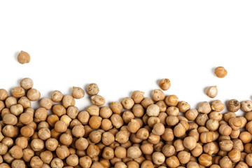 Soybeans isolated on white background
