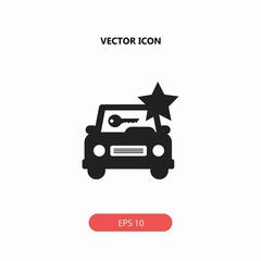 Obraz premium car rental vector icon