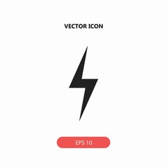 lightning vector icon