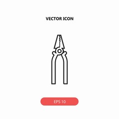 pliers vector icon