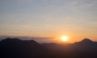 Sunrise at Phu Thok, Chiang Khan District, Loei Province, Thailand