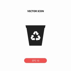 recycle bin vector icon