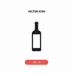 wine bottle vector icon