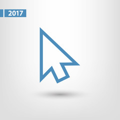  cursors icon, vector illustration. Flat design style 