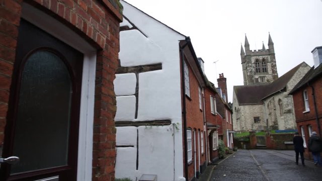 Medieval city in England - cottages (Fareham)