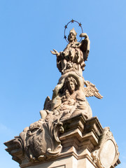 Statue on Karl-Theodor-Brücke