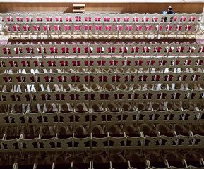 Empty auditorium in the shadows