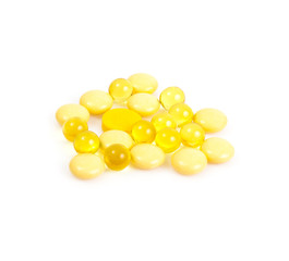 Pharmaceutical colorful pill, capsules, multivitamins, supplemen