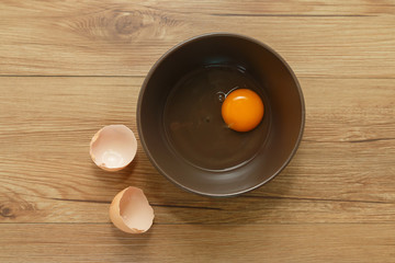 Egg in bowl